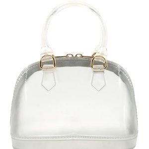 Clear Dome Satchel Handbag - Transparent PVC